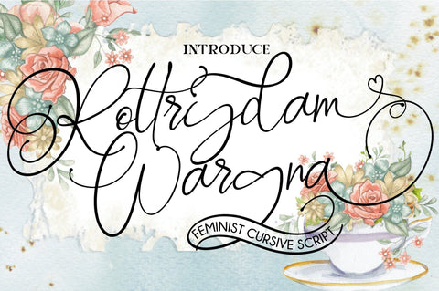 Rottrydam Wargna Font Fallen Graphic Studio 