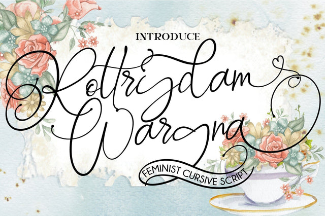 Rottrydam Wargna Font Fallen Graphic Studio 
