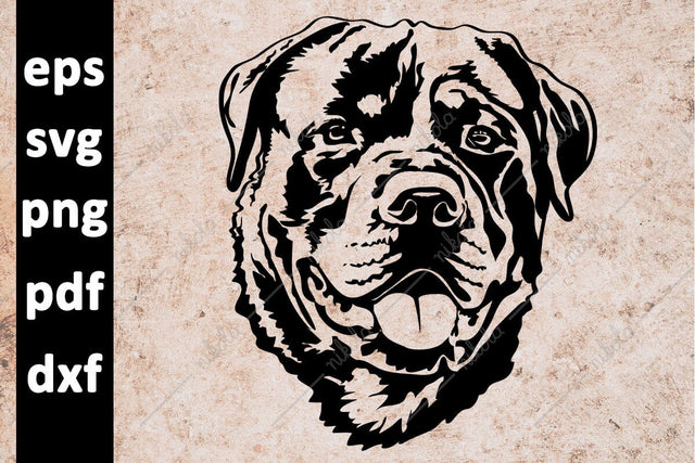 Rottweiler Dog Cut File Clipart PNG SVG EPS DXF PDF SVG nikola 