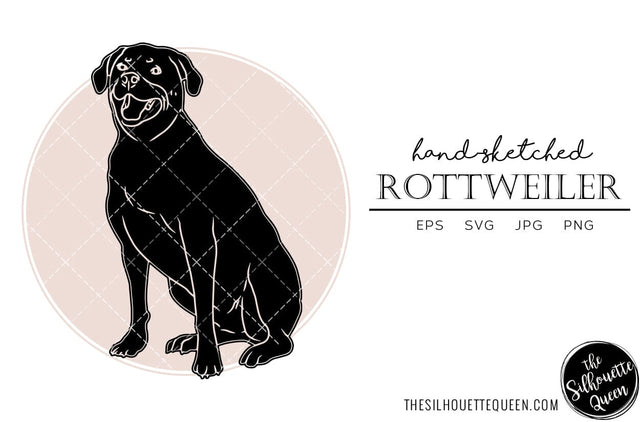 Rottweiler Sketch SVG Loveleen Kaur 