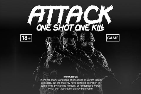 Roughpen - Rough Brush Font Font PutraCetol Studio 