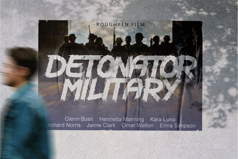 Roughpen - Rough Brush Font Font PutraCetol Studio 