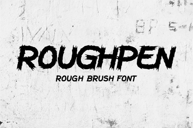 Roughpen - Rough Brush Font Font PutraCetol Studio 