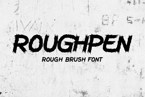 Roughpen - Rough Brush Font Font PutraCetol Studio 