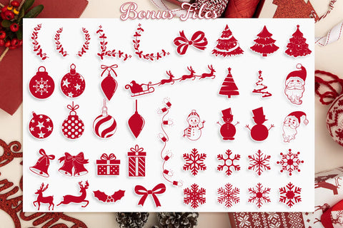 Round Christmas Monogram SVG Pack SVG Feya's Fonts and Crafts 
