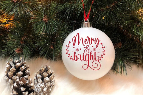 Round Christmas Sign SVG Bundle SVG Designangry 