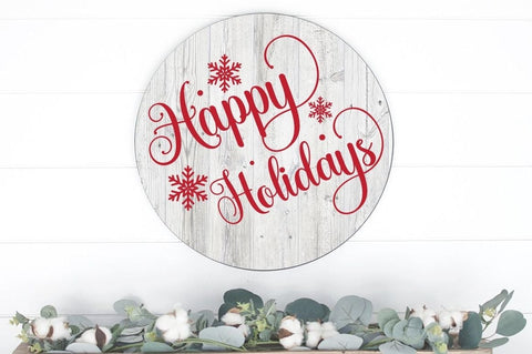 Round Christmas Sign SVG Bundle SVG Designangry 