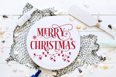 Round Christmas Sign SVG Bundle SVG Designangry 