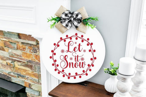 Round Christmas Sign SVG Bundle SVG Designangry 