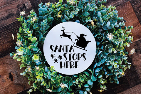 Round Christmas Signs SVG Bundle - Christmas SVG Bundle SVG Old Market 