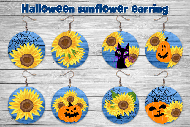 Round earring sublimation | Halloween earring Sublimation Svetana Studio 