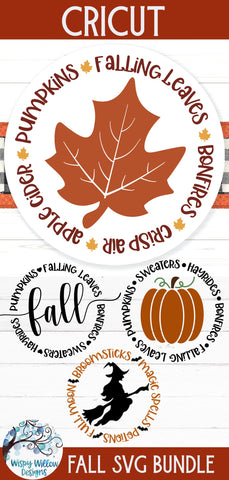 Round Fall SVG Bundle SVG Wispy Willow Designs 