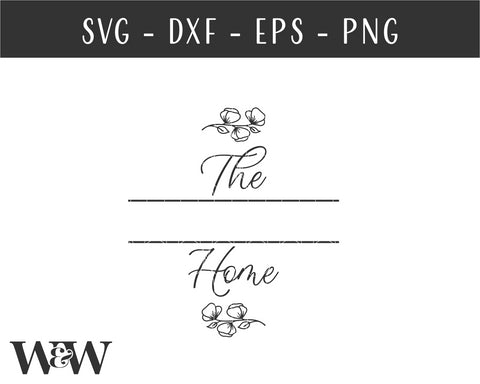 Round Family Name SVG | Floral Last Name SVG SVG Wood And Walt 