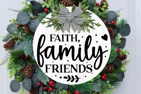 Round Farmhouse Friend Sign Svg Bundle SVG Regulrcrative 