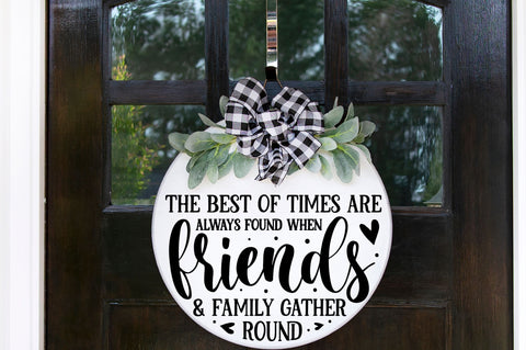 Round Farmhouse Friend Sign Svg Bundle SVG Regulrcrative 