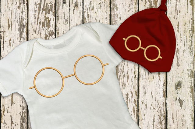 Round Glasses Embroidery Embroidery/Applique DESIGNS Designed by Geeks 
