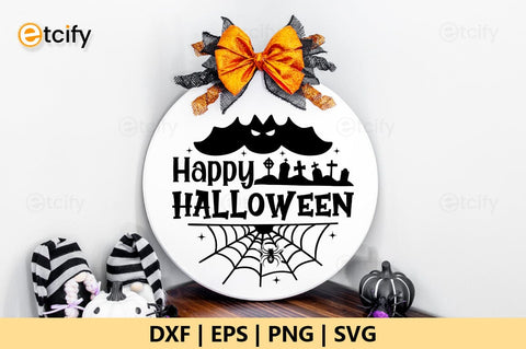 Round Halloween Bundle, Vintage round sign bundle, Halloween Door Hanger Svg, Round Halloween Sign Svg, Halloween Door Sign Svg SVG etcify 
