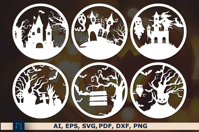 Round Halloween Decor SVG Bundle SVG MD JOYNAL ABDIN 