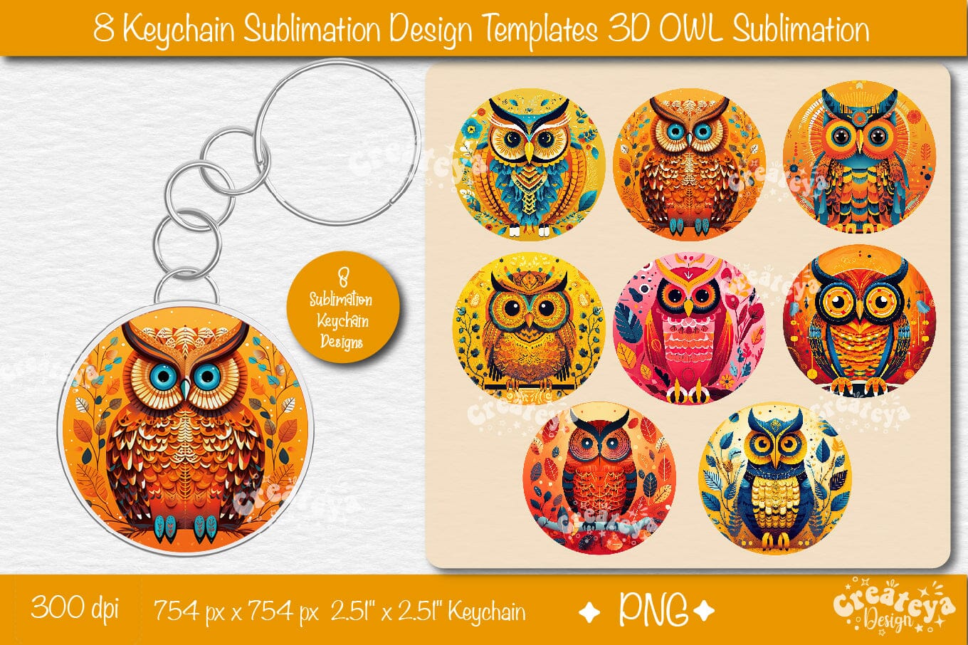 Owl Mirror Key-chain