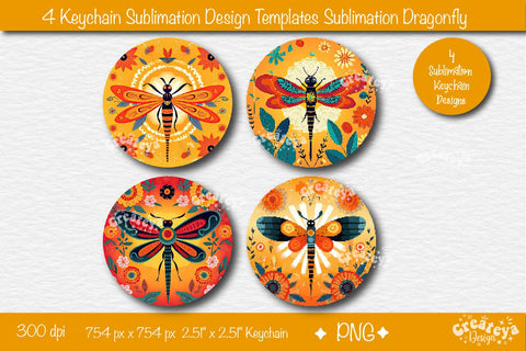 Round Keychain Sublimation Bundle PNG template| Keychain sublimation design Sublimation Createya Design 