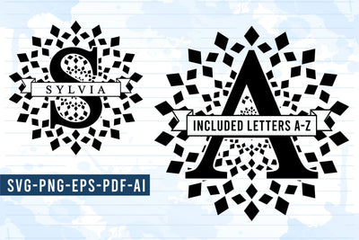 Round Monogram Font SVG SET A-Z, Monogram Letters SVG, Monogram Alphabet SVG SVG D2PUTRI, SVG BUNDLE, SUBLIMATION BUNDLE, T SHIRT DESIGNS BUNDLE 
