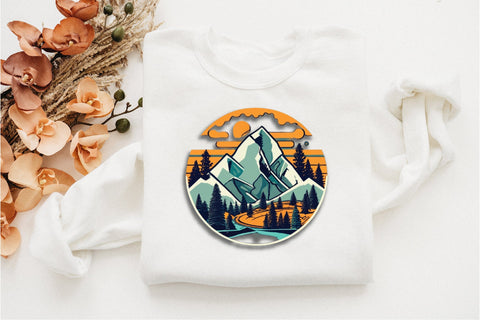Round Mountain Sublimation Bundle Sublimation Creativeart88 