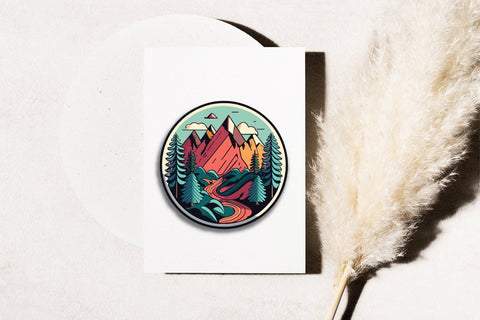 Round Mountain Sublimation Bundle Sublimation Creativeart88 