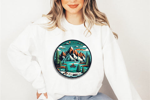 Round Mountain Sublimation Bundle Sublimation Creativeart88 