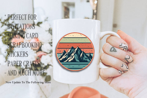 Round Mountain Sublimation Bundle Sublimation Creativeart88 