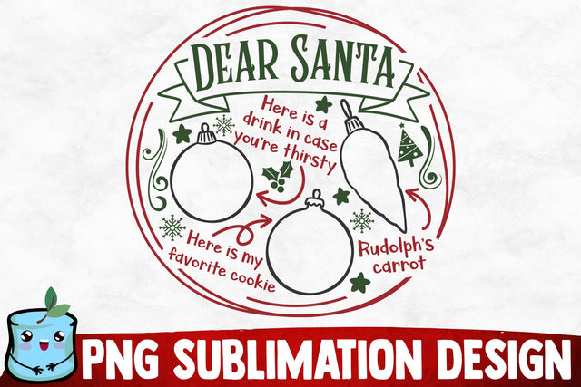 Round Santa Tray 1 SVG Cut File SVG MintyMarshmallows 