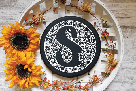 Round Sign Mandala Alphabet SVG Bundle SVG Old Market 