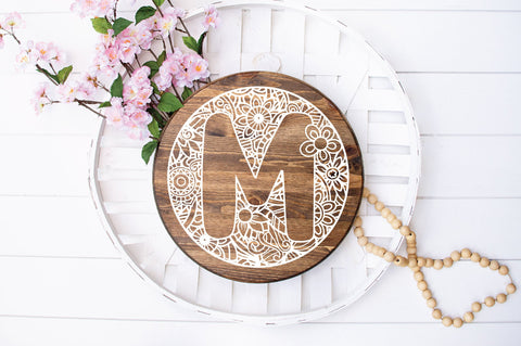 Round Sign Mandala Alphabet SVG Bundle SVG Old Market 