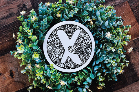 Round Sign Mandala Alphabet SVG Bundle SVG Old Market 