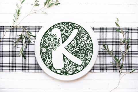 Round Sign Mandala Alphabet SVG Bundle SVG Old Market 