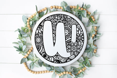 Round Sign Mandala Alphabet SVG Bundle SVG Old Market 