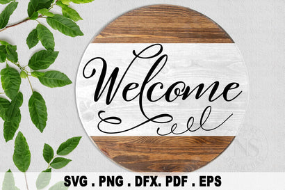 Round sign svg, Welcome sign svg, farmhouse svg, farmhouse welcome door sign svg, home sweet home svg, welcome to our home svg SVG NS Arts Shop 