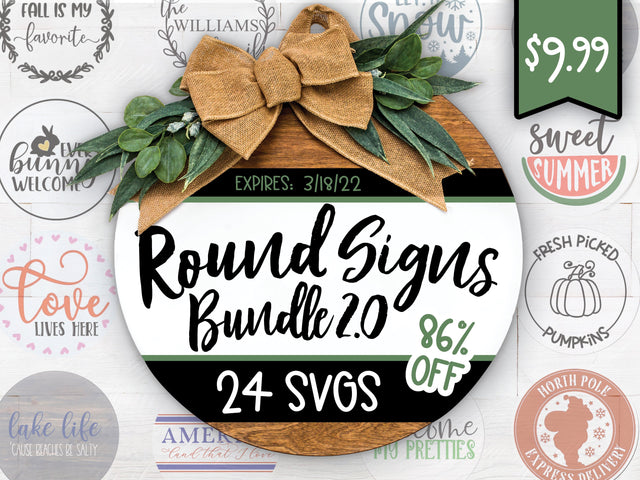 Round Signs Design Bundle - Limited Time! Bundle So Fontsy Design Shop 