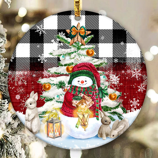 Round Snowman Ornament Png Sublimation Designs Merry Christmas Snowman Wood Slice Png Digital Download Sublimation CaldwellArt 