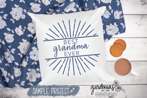 Round Split Monogram Lines and Circles SVG Gardenias Art Shop 