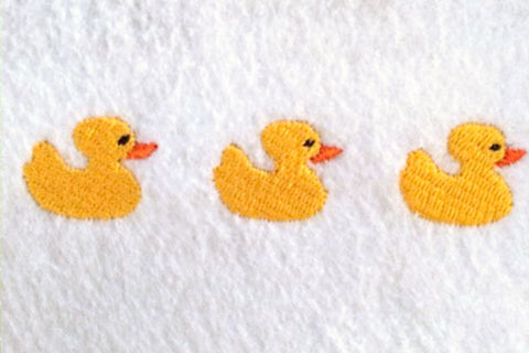 Row of Rubber Ducks Embroidery Embroidery/Applique DESIGNS Designed by Geeks 