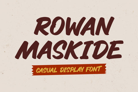Rowan Maskide - Casual Sans Font Font Creakokun Studio 