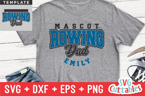 Rowing svg - Rowing Dad Template 003 - svg - dxf - eps - png - Cut File - Silhouette - Cricut - Digital Download SVG Svg Cuttables 