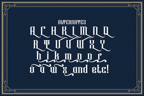 Rowney Kahfi - Victorian Style Font Font StringLabs 