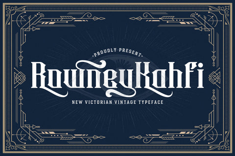 Rowney Kahfi - Victorian Style Font Font StringLabs 