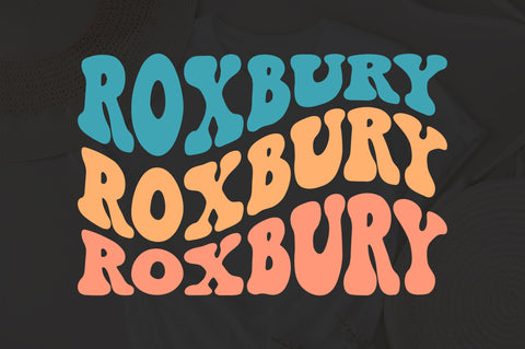 Roxbury svg, wavy style svg, EPS PNG Cricut Instant Download SVG Fauz 