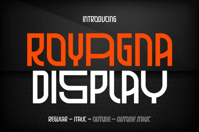 Royagna Display font Font Irvan Randi 
