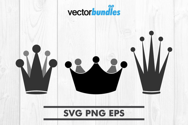 Royal crown clip art svg SVG vectorbundles 