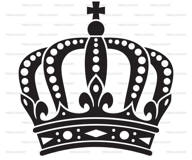 Royal crown - heraldic element SVG TribaliumArtSF 