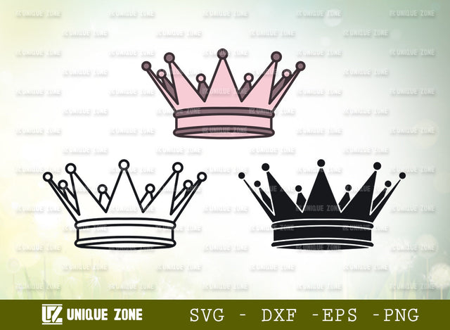 Royal Crown SVG Cut File, Crown Svg, Princess Crown Svg, Princess Svg, King Crown Svg, Queen Crown Svg, Princess Tiara Svg, SVG Unique Zone 