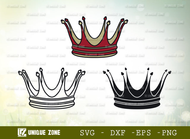 Royal Crown SVG Cut File, Crown Svg, Princess Crown Svg, Princess Svg, King Crown Svg, Queen Crown Svg, Princess Tiara Svg, SVG Unique Zone 